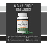 Cápsulas de Spirulina sin olor de Lone Star Botanicals.