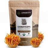 Longevity Botanicals Cordyceps polvo 100 g: posible impulso de energía sostenida