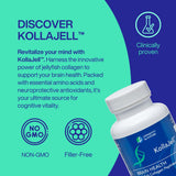 Longevity by Nature KollaJell – etiqueta legible describe soporte neural y memoria.