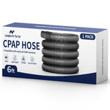 Longevity Turtle manguera CPAP de 6 pies, ajuste universal para uso nocturno cómodo.