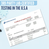 Prueba en laboratorio de LongJuvity Butarato de sodio garantiza calidad.