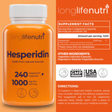 LongLifeNutri Hesperidina – cápsulas prácticas para la toma diaria