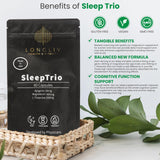 LongLiv Sleep Trio, proceso de absorción rápido para descanso nocturno.