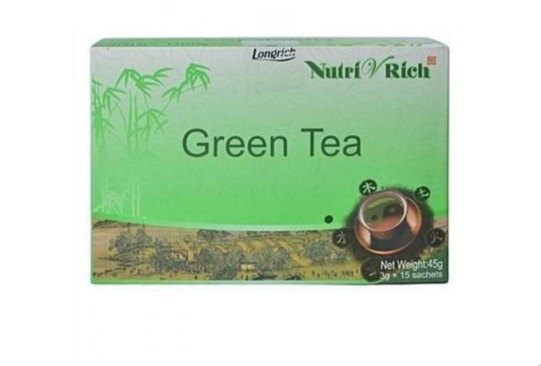Longrich Nutri V Rich té verde empaque elegante para conservar aroma y frescura