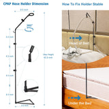 LONYEON CPAP Hose Holder con cordón elástico amortigua movimientos de la cabeza.