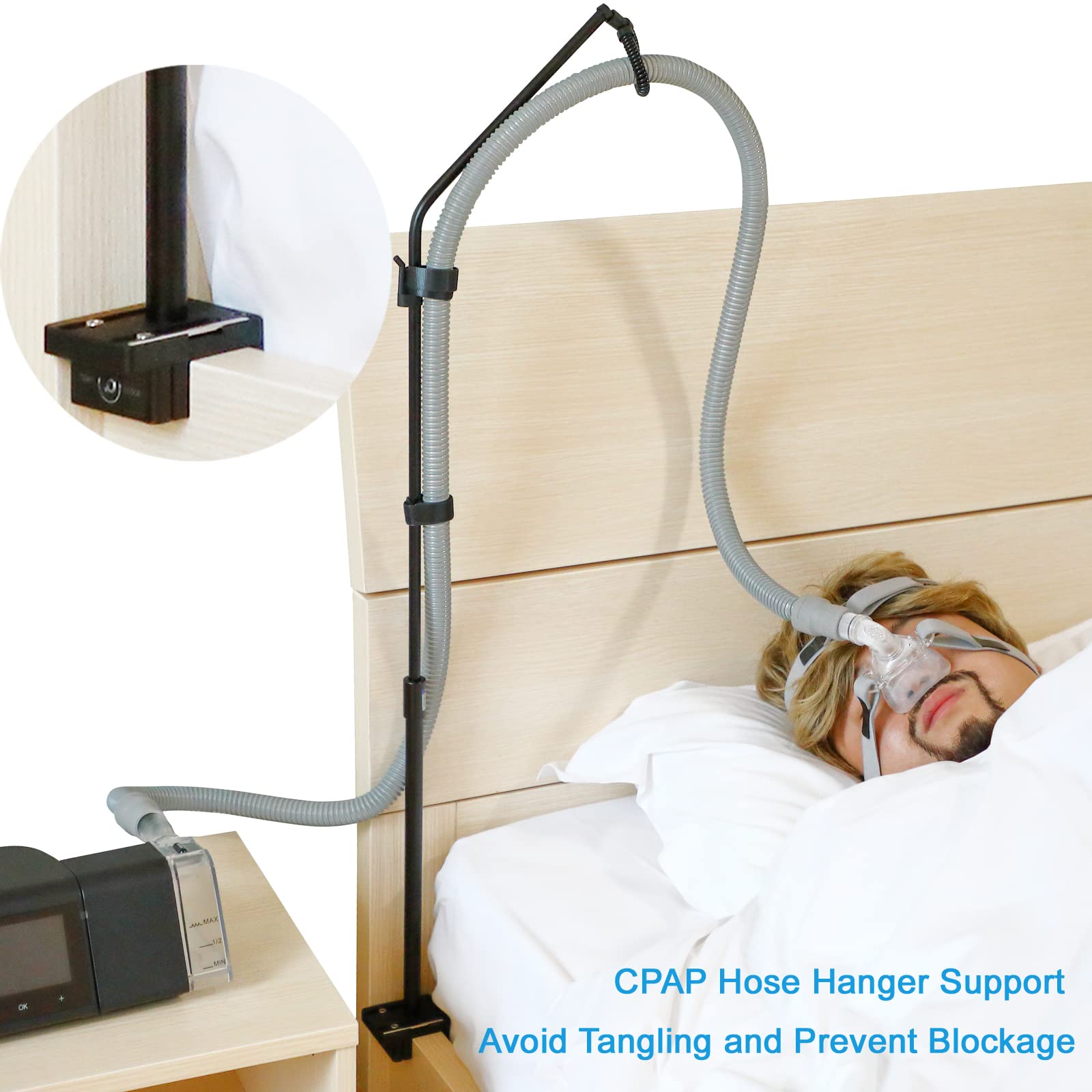 Lonyeon soporte CPAP con giro de 360°, evita enredos