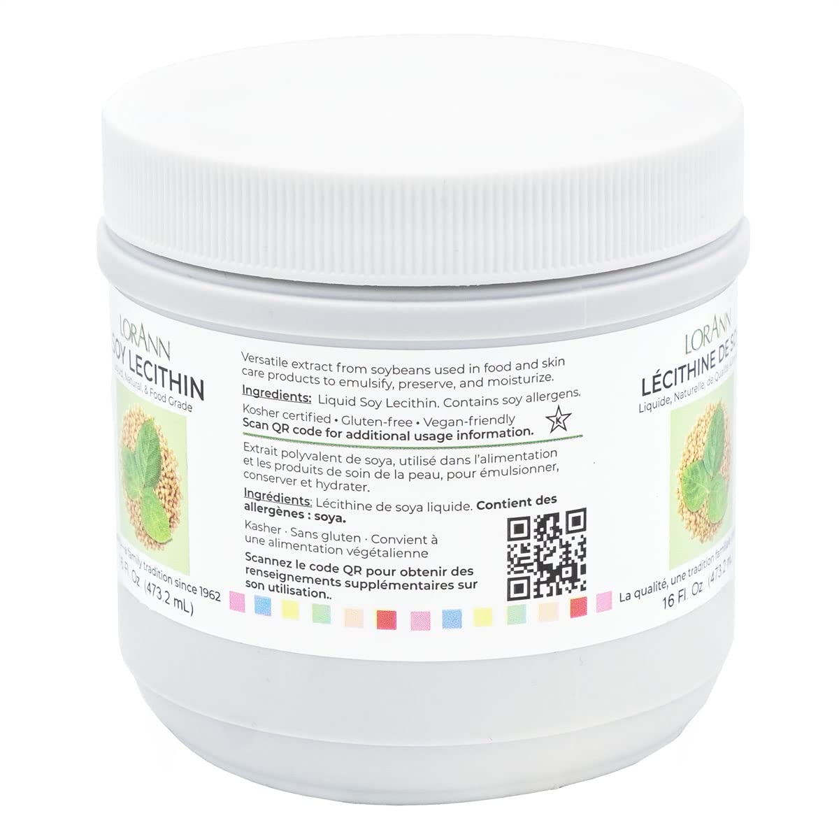 LorAnn Lecitina líquida para emulsificar azúcar y chocolate, ideal para caramelos y taffy.