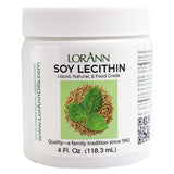 LorAnn Oils Lecitina líquida, bote de 4 oz, emulsiona chocolate y mejora la textura.