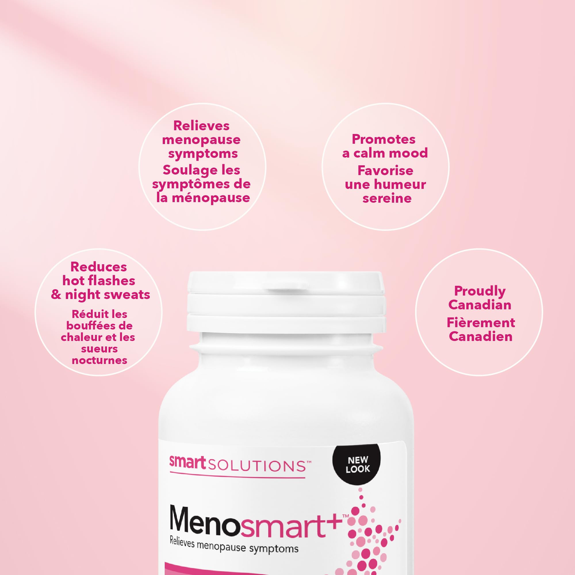 Etiqueta clara de Menosmart Plus mostrando beneficios posibles.