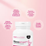 Etiqueta clara de Menosmart Plus mostrando beneficios posibles.