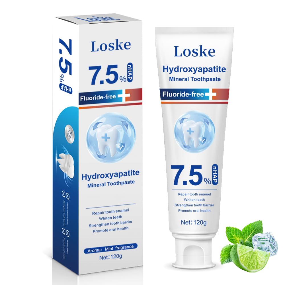 Pasta hidroxiapatita Loske en tubo para remineralización suave de dientes sensibles