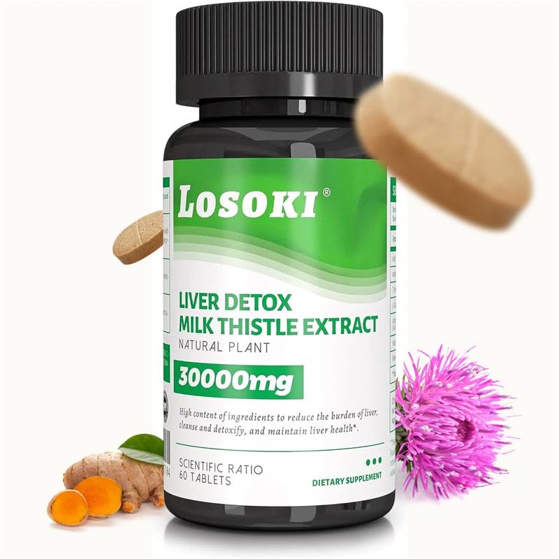 Losoki Detox Hígado en botella, apoyo diario a la salud hepática