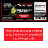 Aroma natural de pino en tintura Lost Empire Herbs para ritual diario.