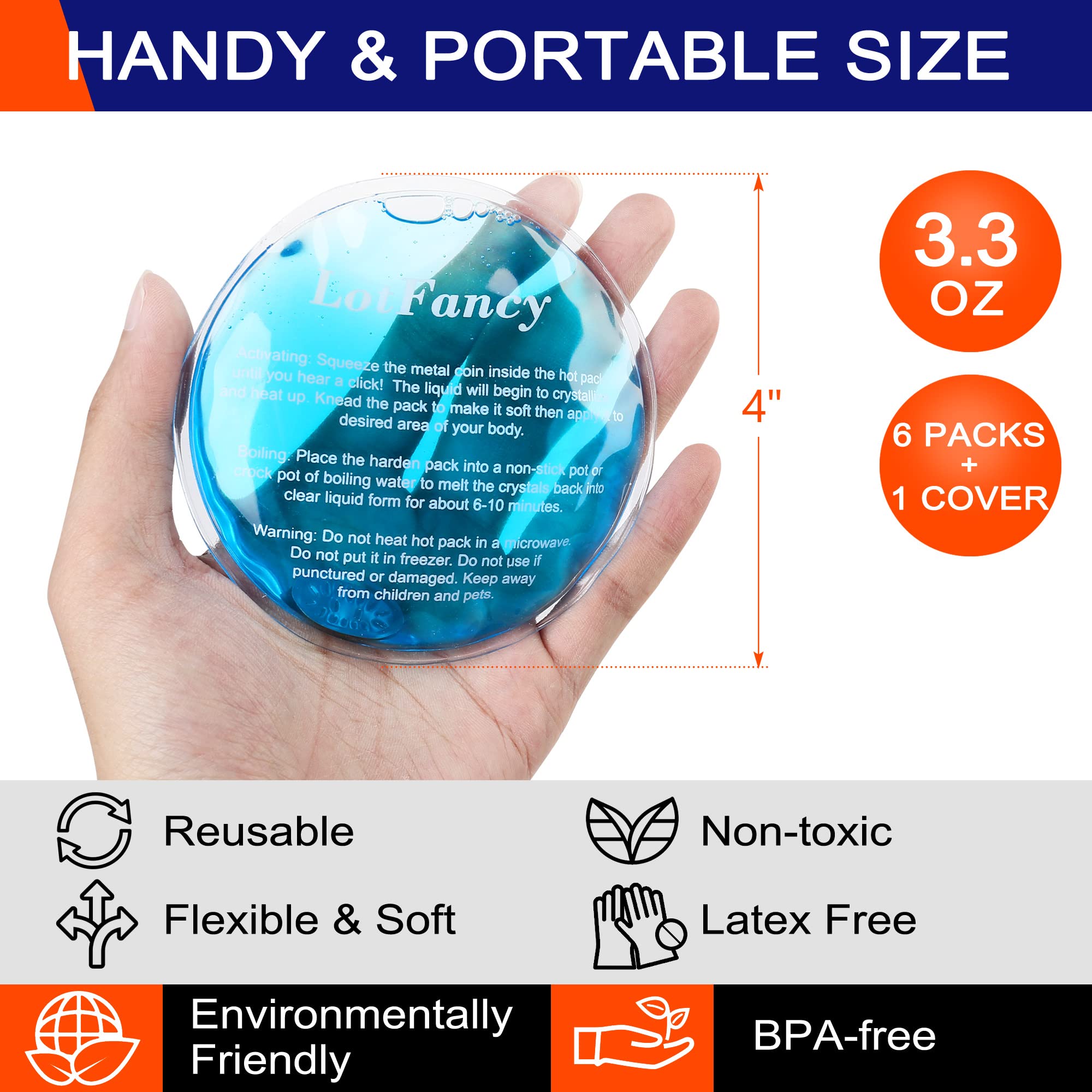 LotFancy almohadilla gel termica reutilizable ideal para terapia localizada