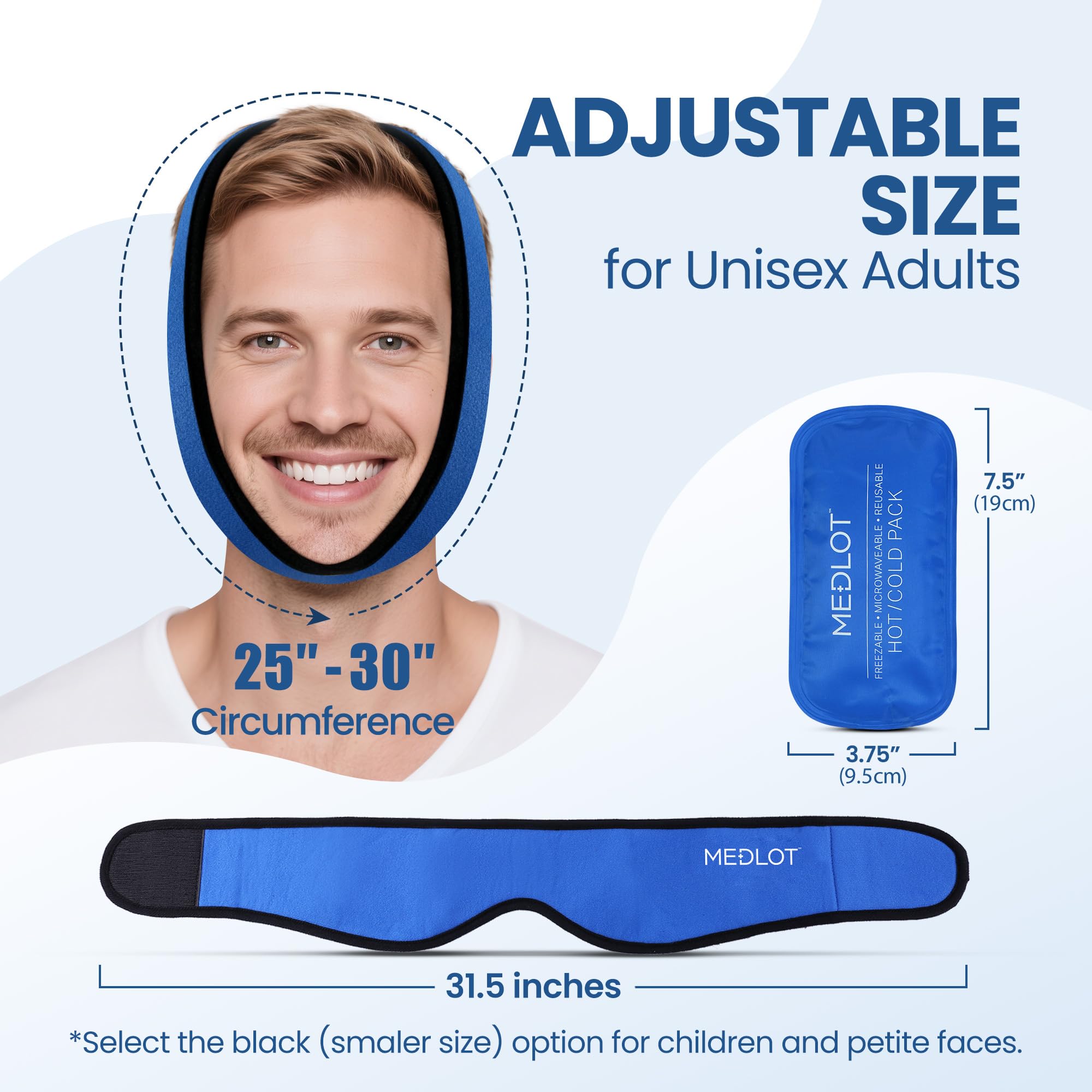 LotFancy envoltura cabeza ajuste ergonómica para uso cómodo durante recuperación.