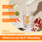 LOTFLY GLP-1 sachets diarios - porciones para consumo rápido.