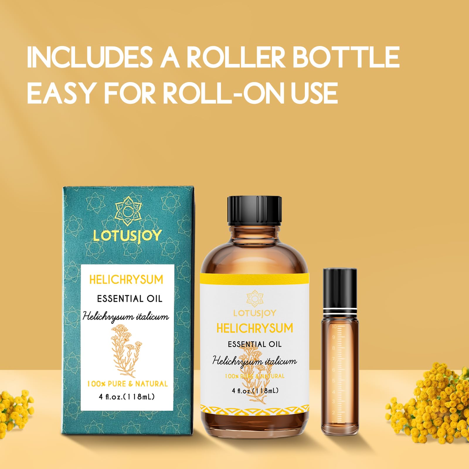 LOTUSJOY Helichrysum, mezcla para masaje con aroma calmante