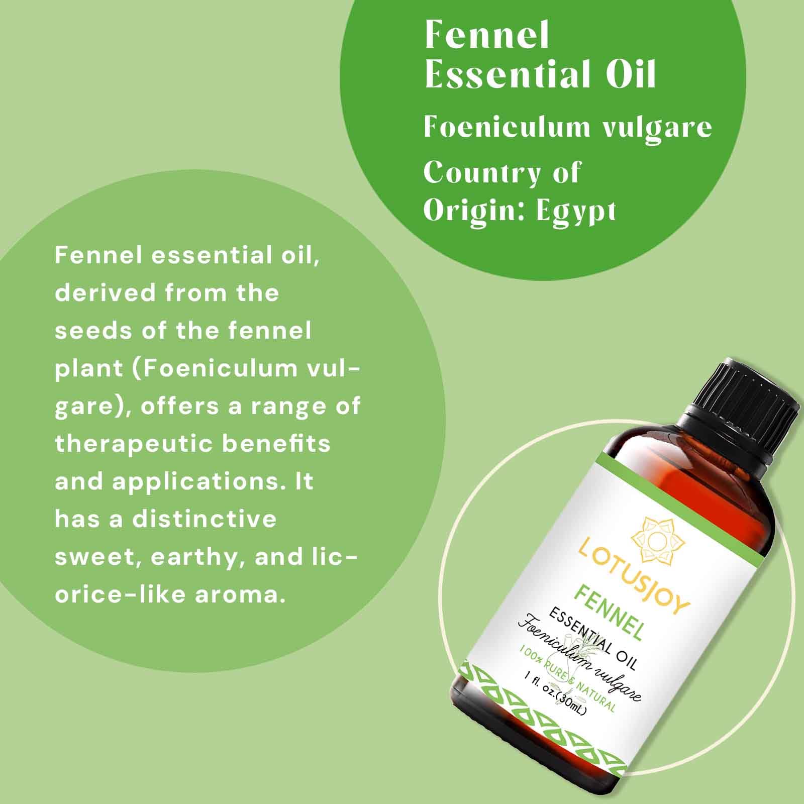 LOTUSJOY Aceite de hinojo para ambientación en casa y difusor