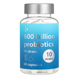 LOU DSAY Probiotics: botella de cápsulas lista para apoyar la salud intestinal diaria.
