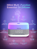 Lovaroma difusor con altavoz inalámbrico para reproducir música.