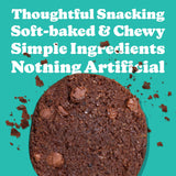 Love + Chew galleta menta cacao primer plano, aroma y frescura.