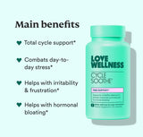 Love Wellness Cycle Soothe: ingredientes limpios, sin gluten ni lactosa