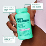 Love Wellness Cycle Soothe: toma matutina y nocturna para un ciclo más cómodo