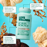 Daily Love: etiqueta con lista completa de vitaminas y minerales.