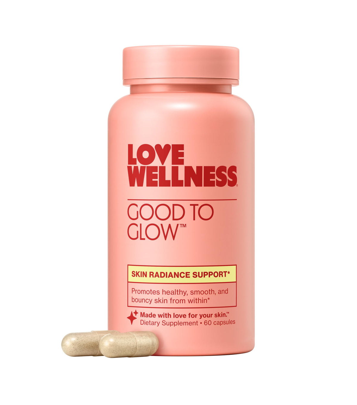 Love Wellness Good to Glow: bote de cápsulas para piel radiante