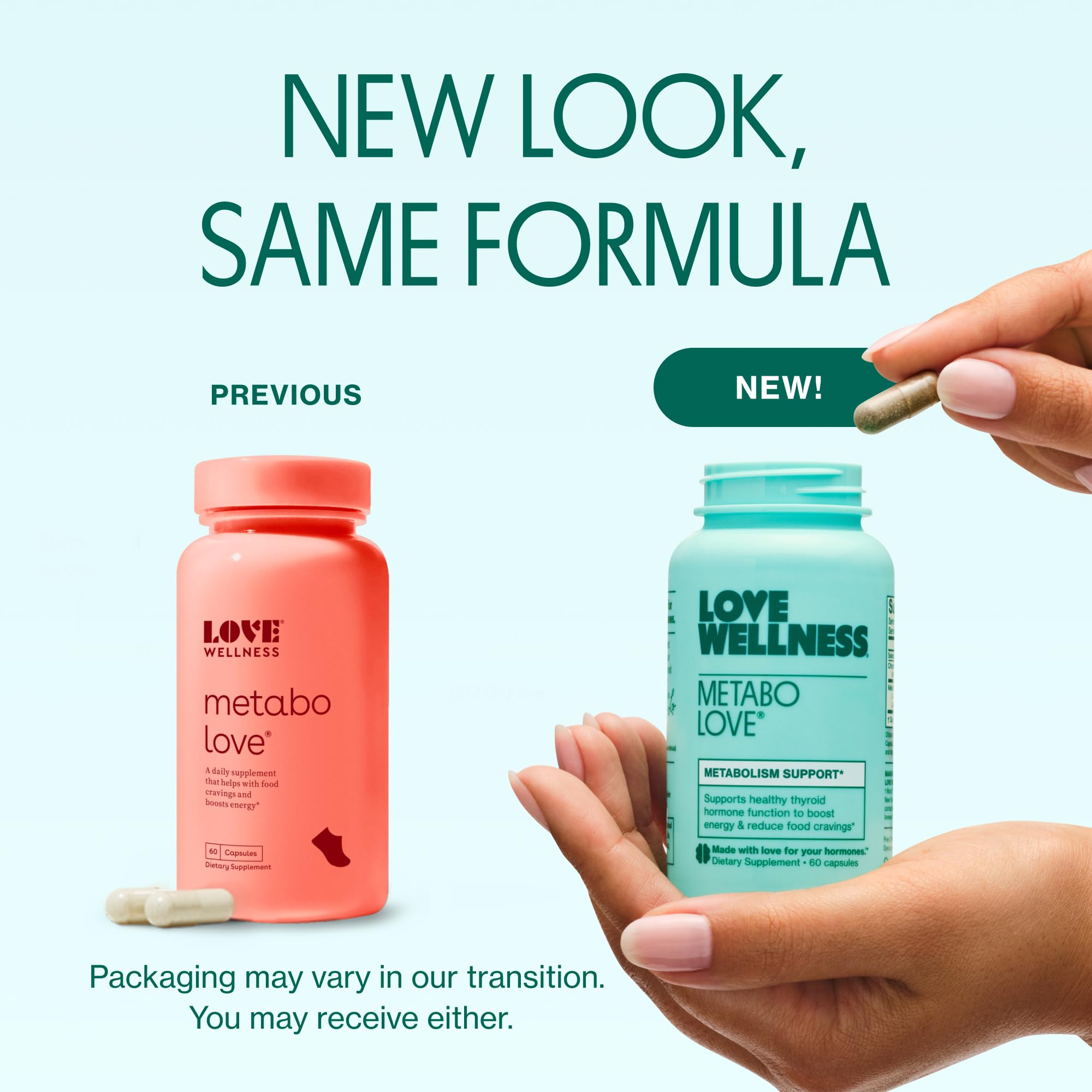 Love Wellness Metabolove: cápsulas suaves para tomar diariamente con agua