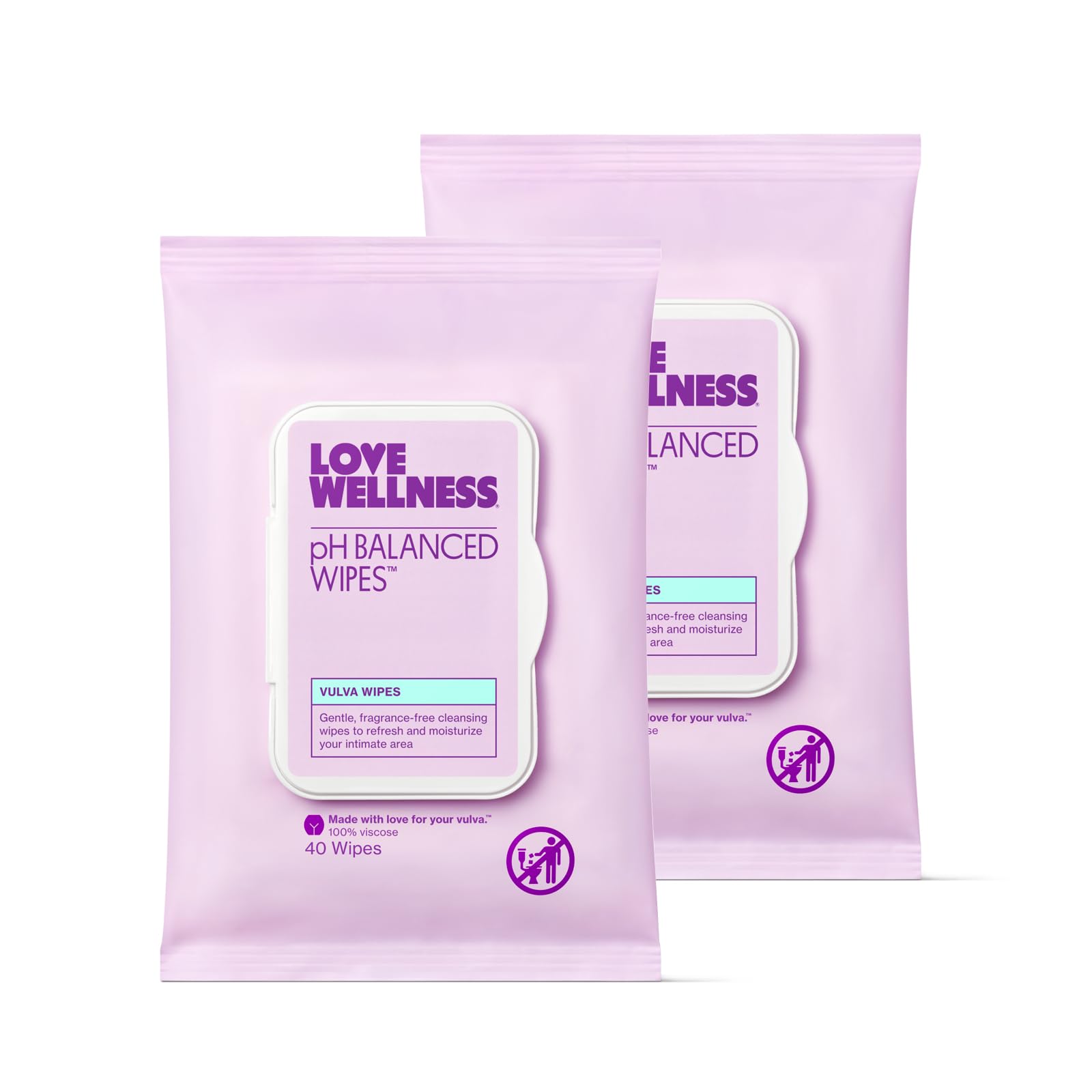Love Wellness toallitas equilibrio pH para uso diario con frescura