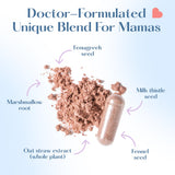 LOVEBUG Postnatal Probiotics, etiqueta frontal, contiene 7 cepas beneficiosas para la microbiota.