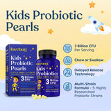 LOVEBUG Probióticos para Niños: perlas masticables suaves para la rutina diaria.