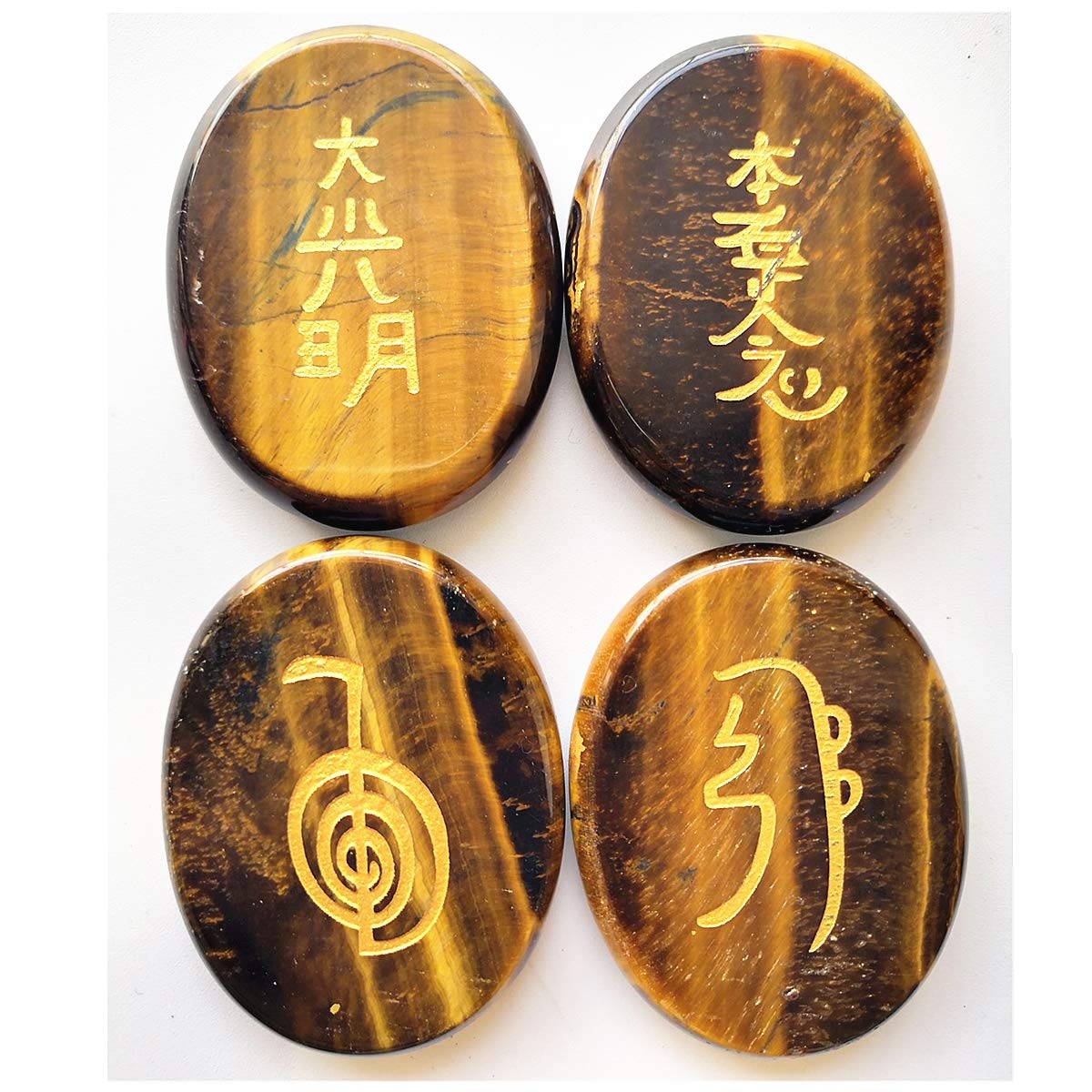 Loveliome ojo de tigre chakra 45 mm ideal para sesiones de reiki y sanación