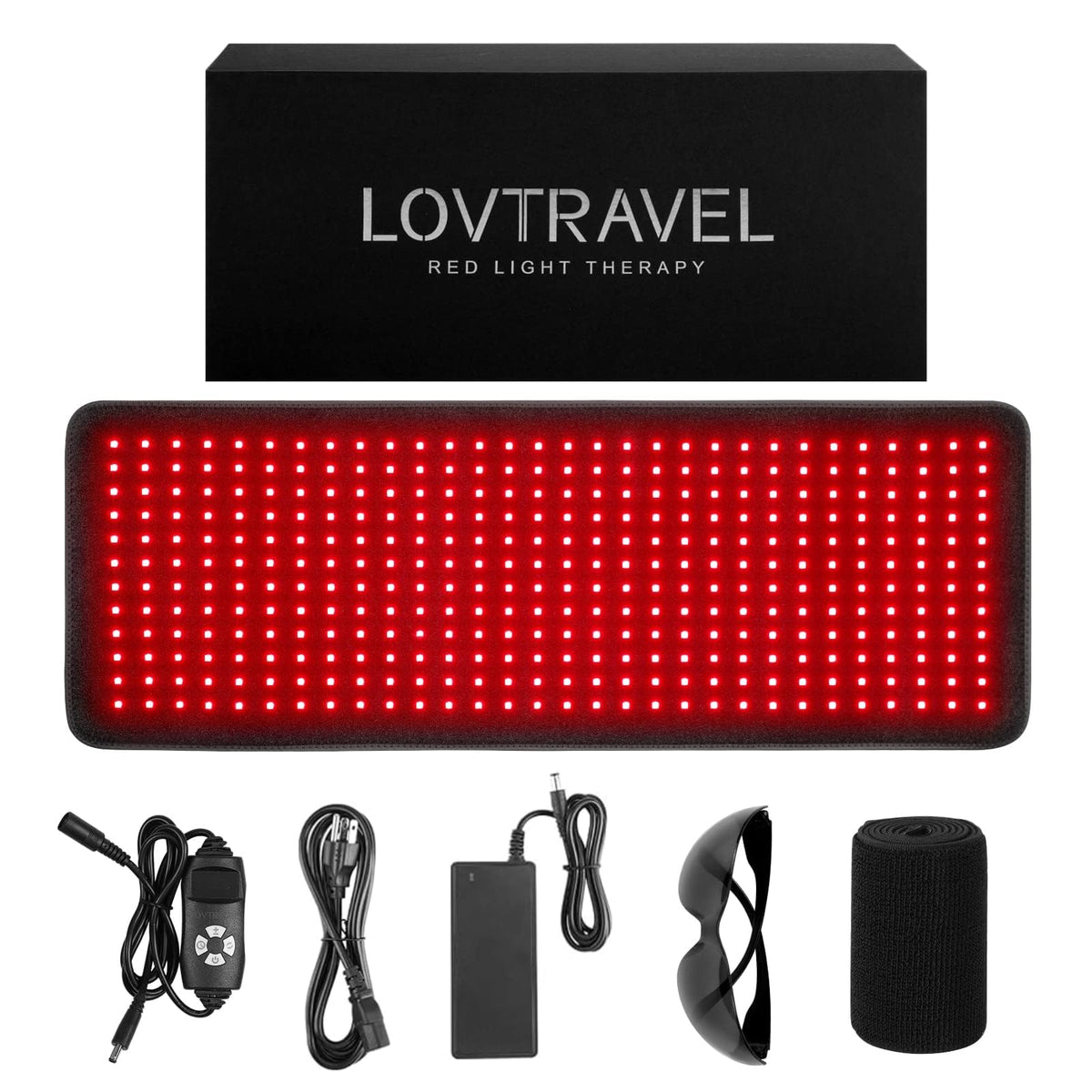 LOVTRAVEL almohadilla de tratamiento grande para áreas amplias con luz roja 660 nm