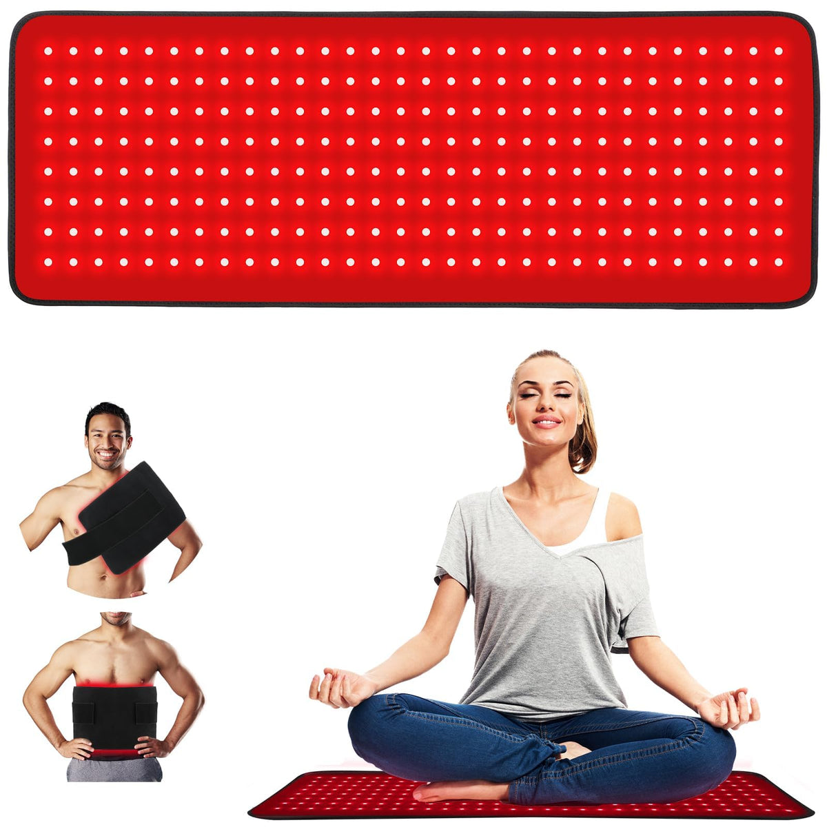 LOVTRAVEL panel luz roja 660nm para relajar músculos y aumentar la circulación