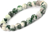 Brazalete L Pedra & Crystal de ágata árbol 8mm, ideal para uso diario.