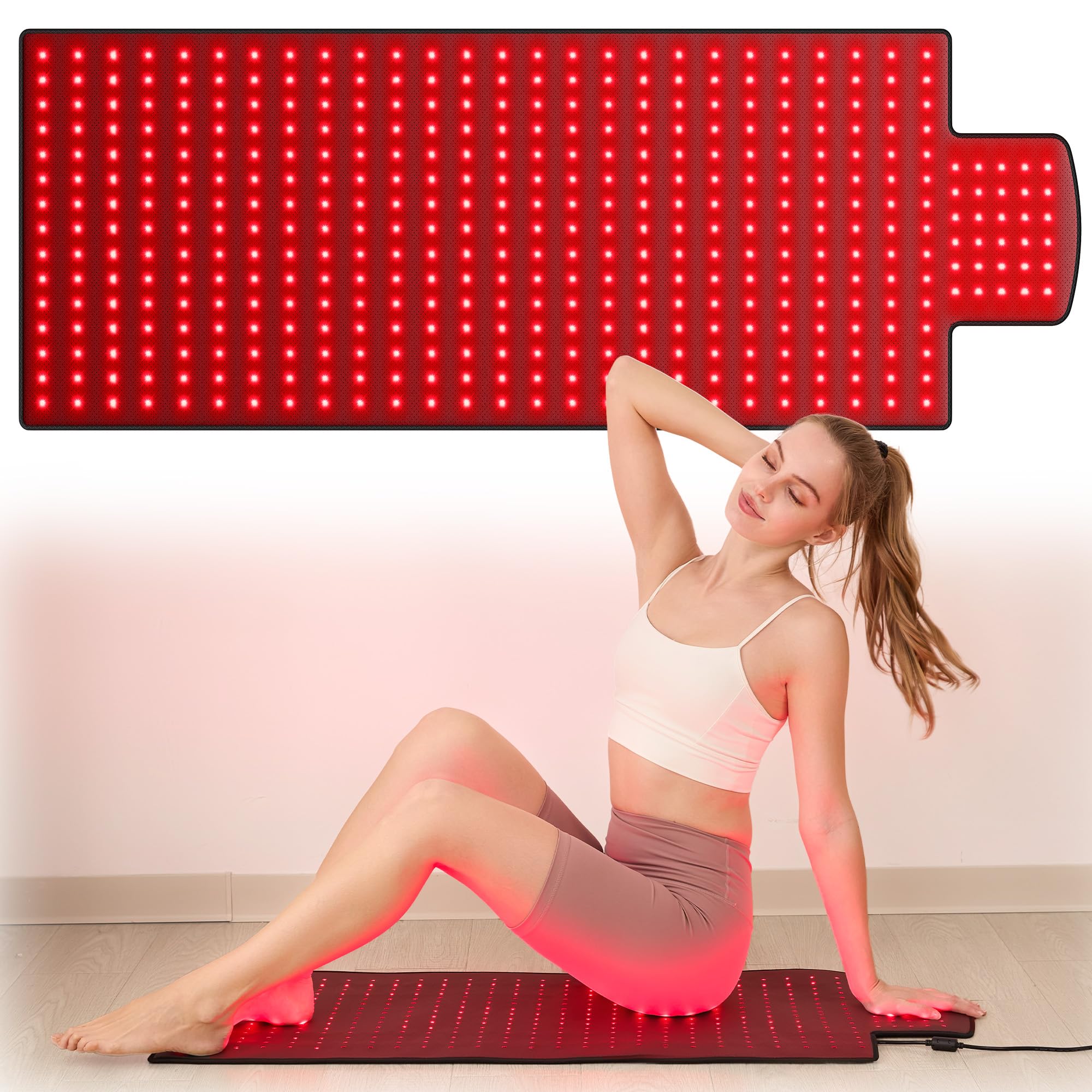 Manta LPKP de luz roja extra grande cubre todo el cuerpo de forma uniforme