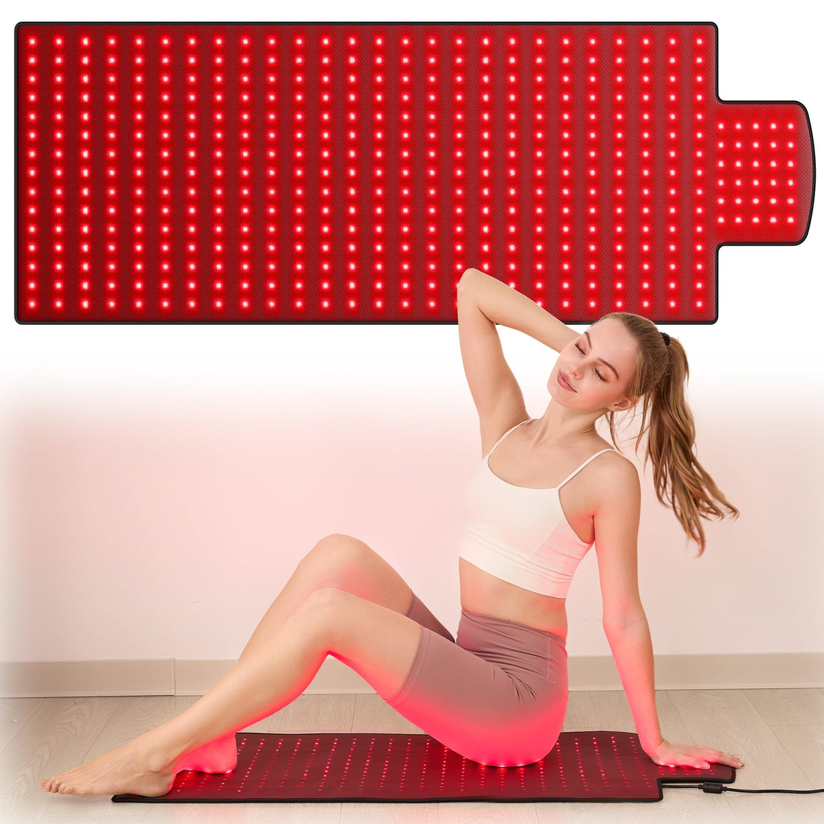 Manta LPKP de luz roja extra grande cubre todo el cuerpo de forma uniforme