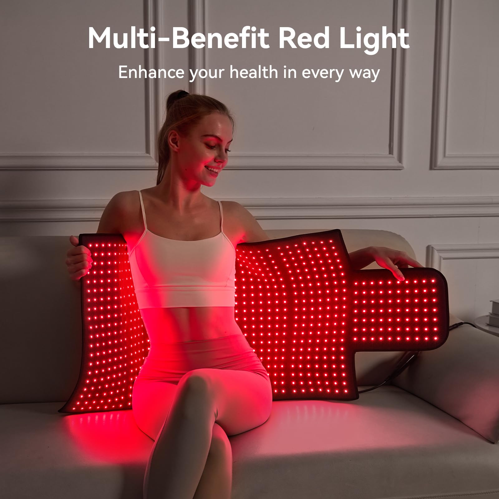 LPKP manta terapia luz roja cobertura para todo el cuerpo