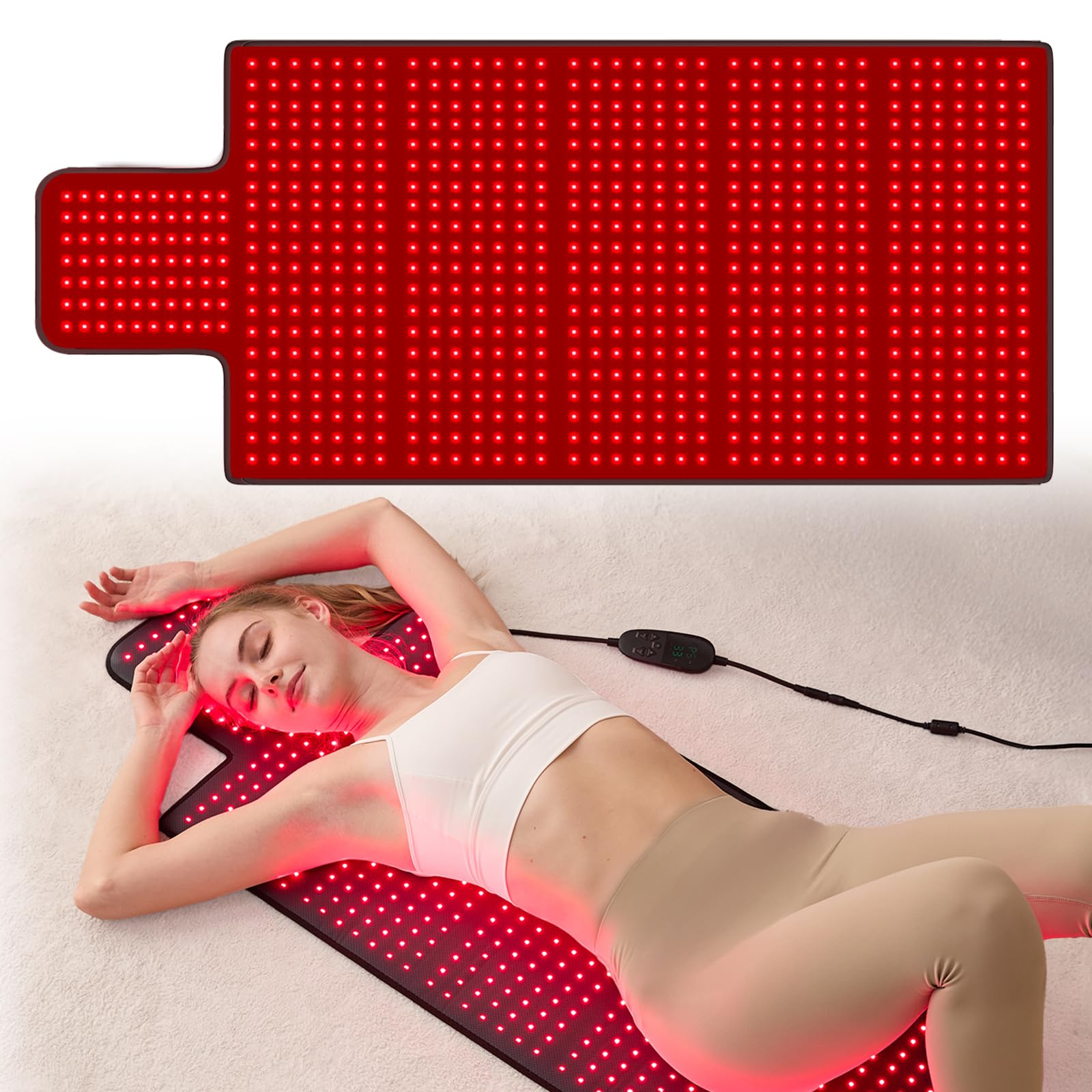 LPKP manta terapia luz roja extralarga para cobertura de cuerpo entero