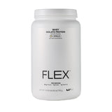 LTH Flex Whey Isolate en envase compacto para almacenamiento fácil