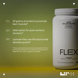 Sabor vainilla de LTH Flex Whey Isolate para batidos cremosos