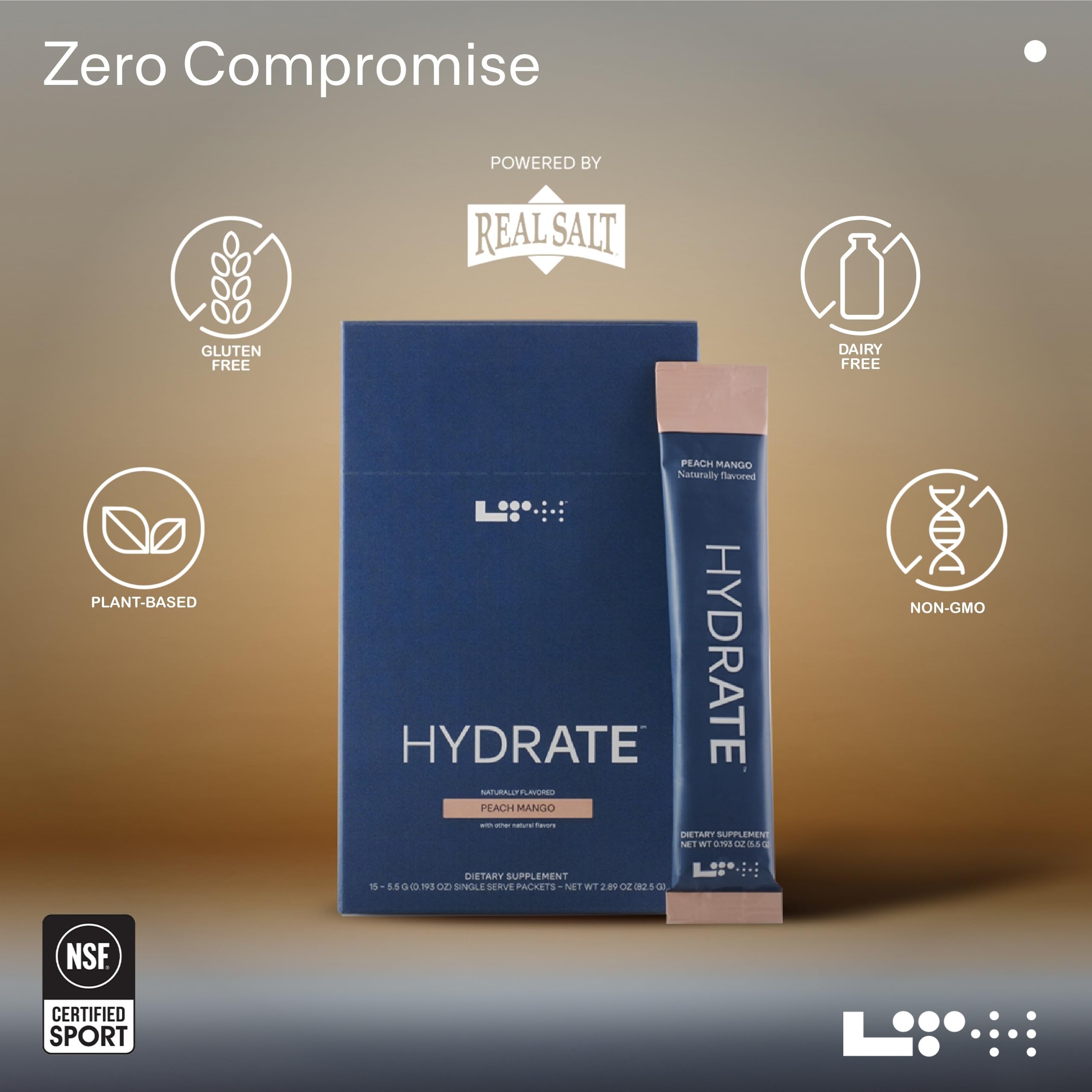 LTH Hydrate fórmula a base de plantas, sin gluten ni lácteos.