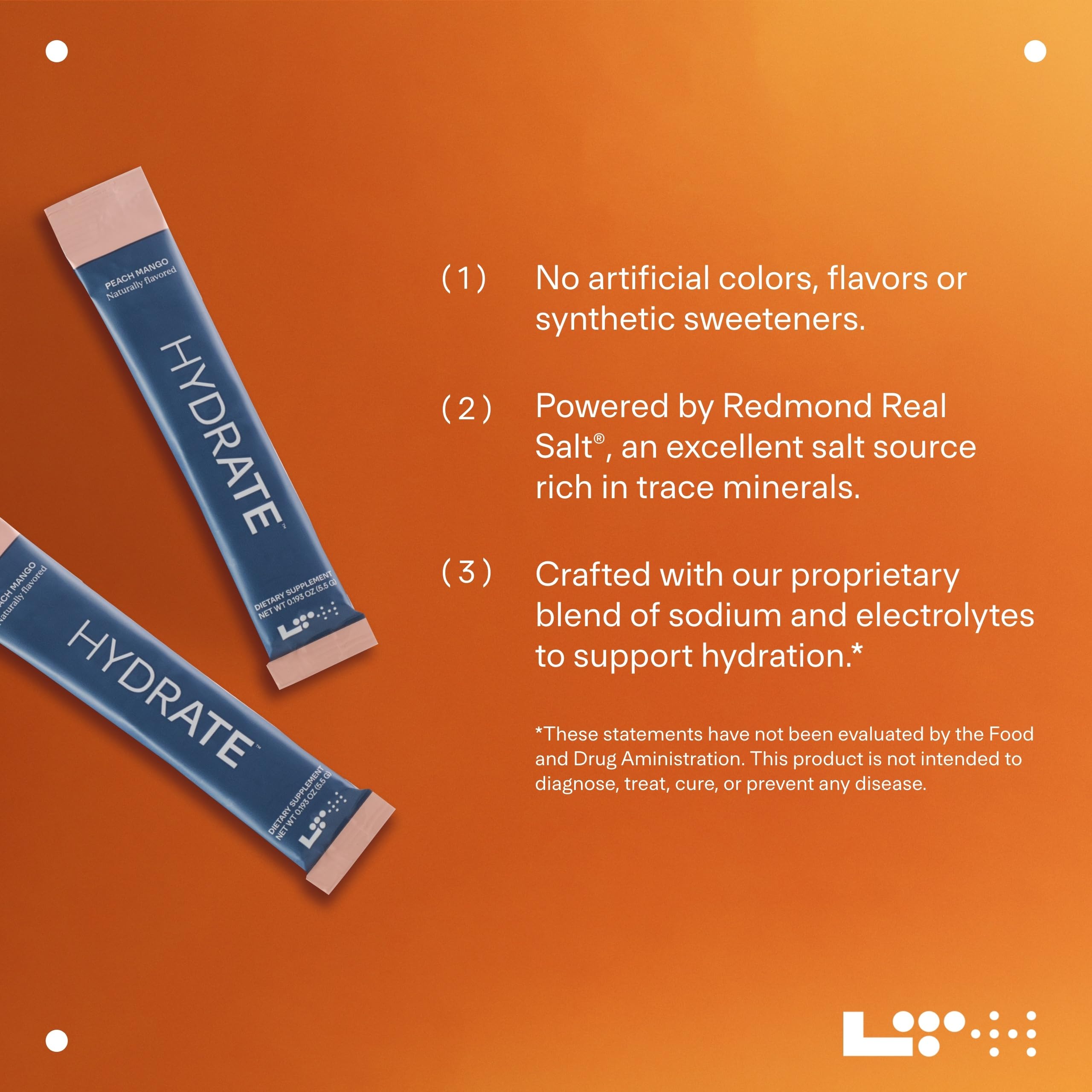 LTH Hydrate con Redmond Real Salt, aporta electrolitos y sabor natural.