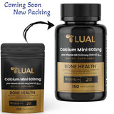 LUAL Calcio Minis 600 mg con D3 – cápsulas suaves, fáciles de tragar en tu rutina.