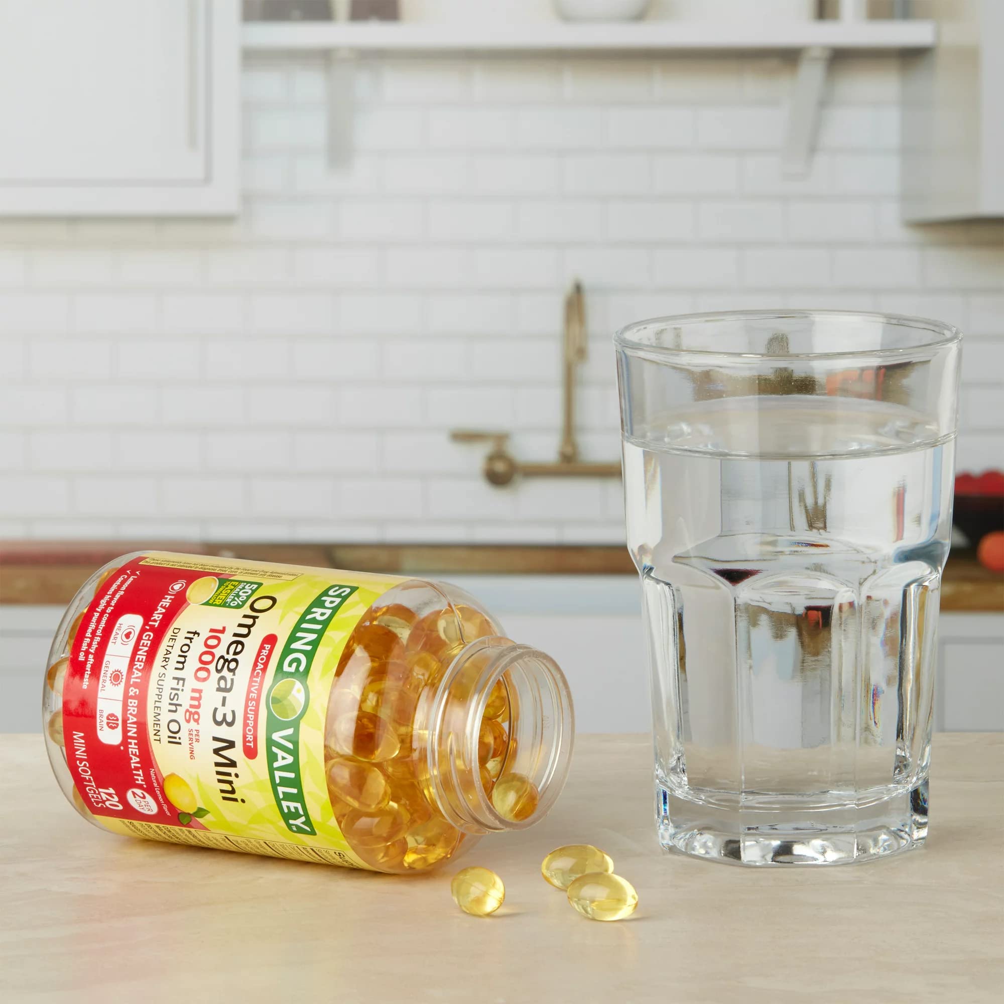 LUAL cápsulas Omega-3 sin gluten para dietas.