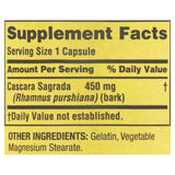 LUAL Cascara Sagrada etiqueta clara con información del producto.