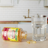 LUAL Omega-3: etiqueta sostenible en el frasco para compra consciente.