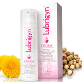 Lubrigyn crema femenina, envase con bomba aire para dosificación higiénica y cómoda